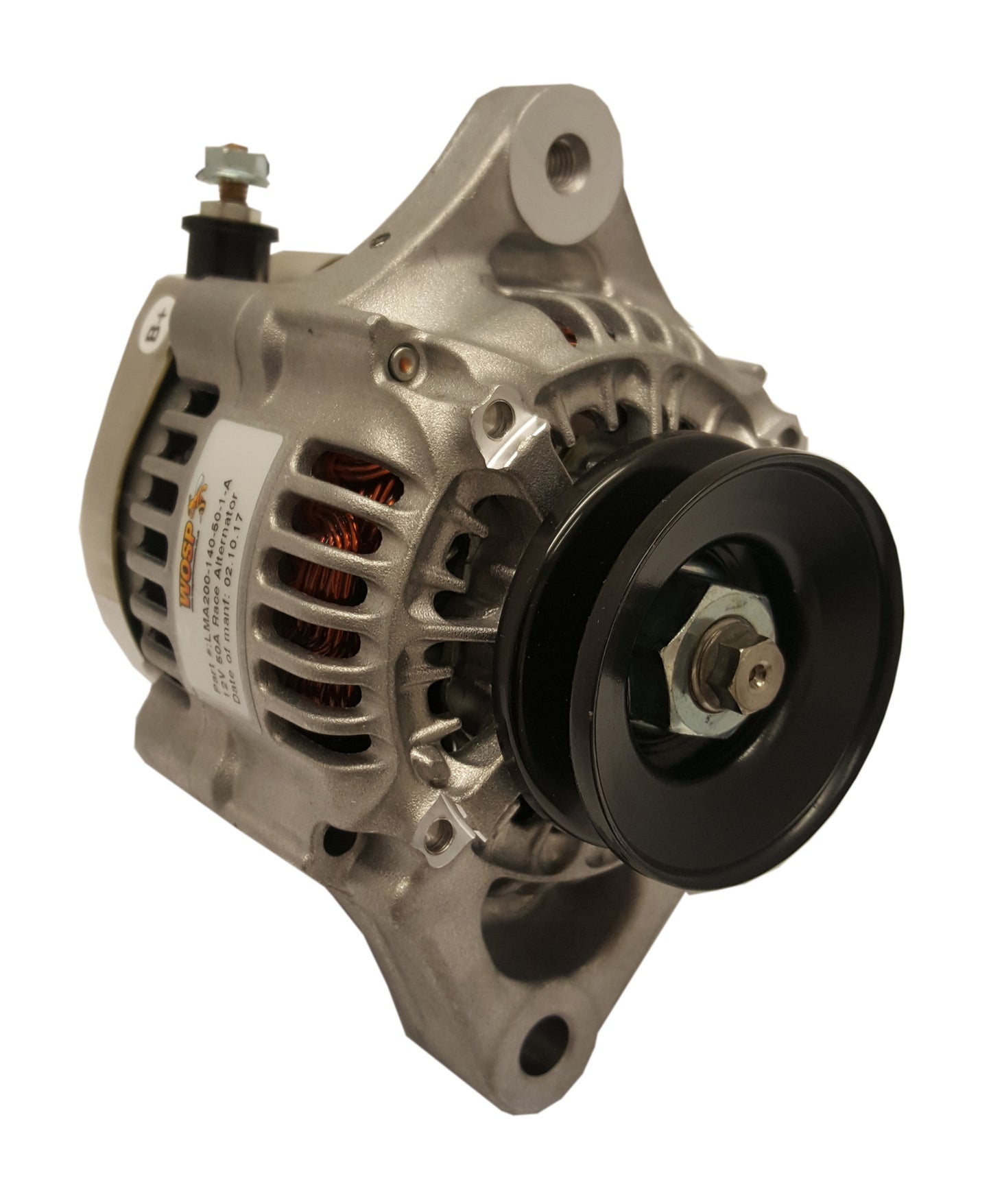 WOSPerformance 50A (180°) Universal 2-Lug Race Self exciting alternator
