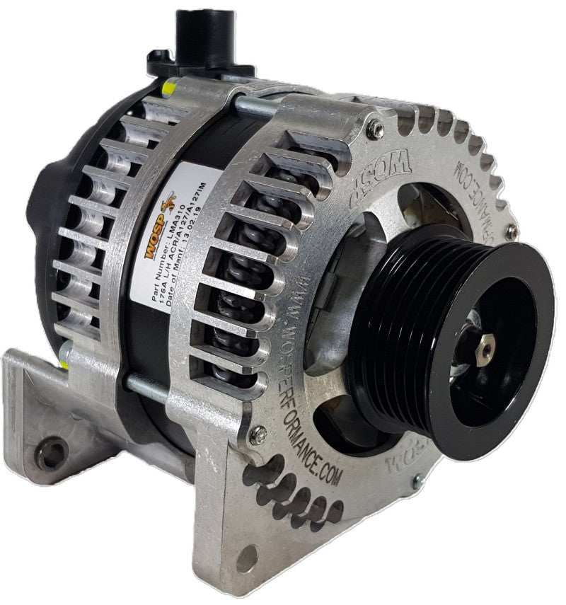 WOSPerformance 175A Lucas type LH Mount Race Alternator (6PK)