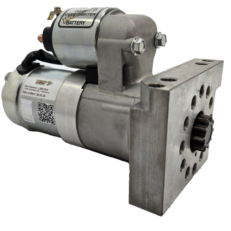 WOSPerformance 1.4kW clockwise base model slimline starter motor (25:1 reduction) (Flange Mounted)