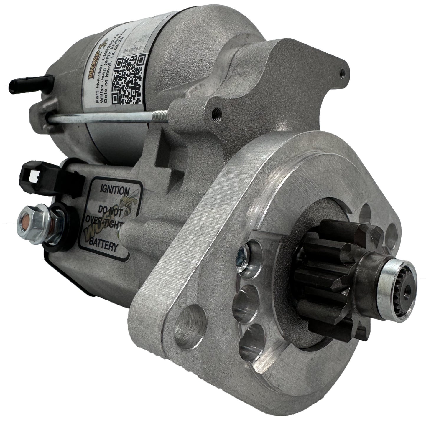 WOSPerformance Willys Jeep (97 tooth) 10 tooth high torque starter motor (24 Volt)