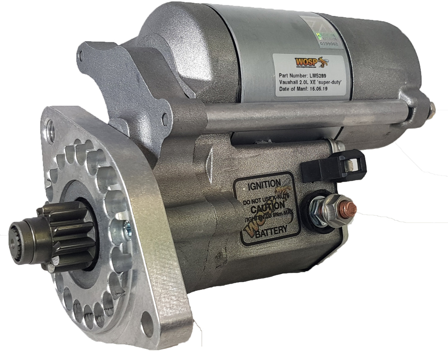 WOSPerformance Vauxhall / Opel 2.0L XE 'redtop' axial starter motor
