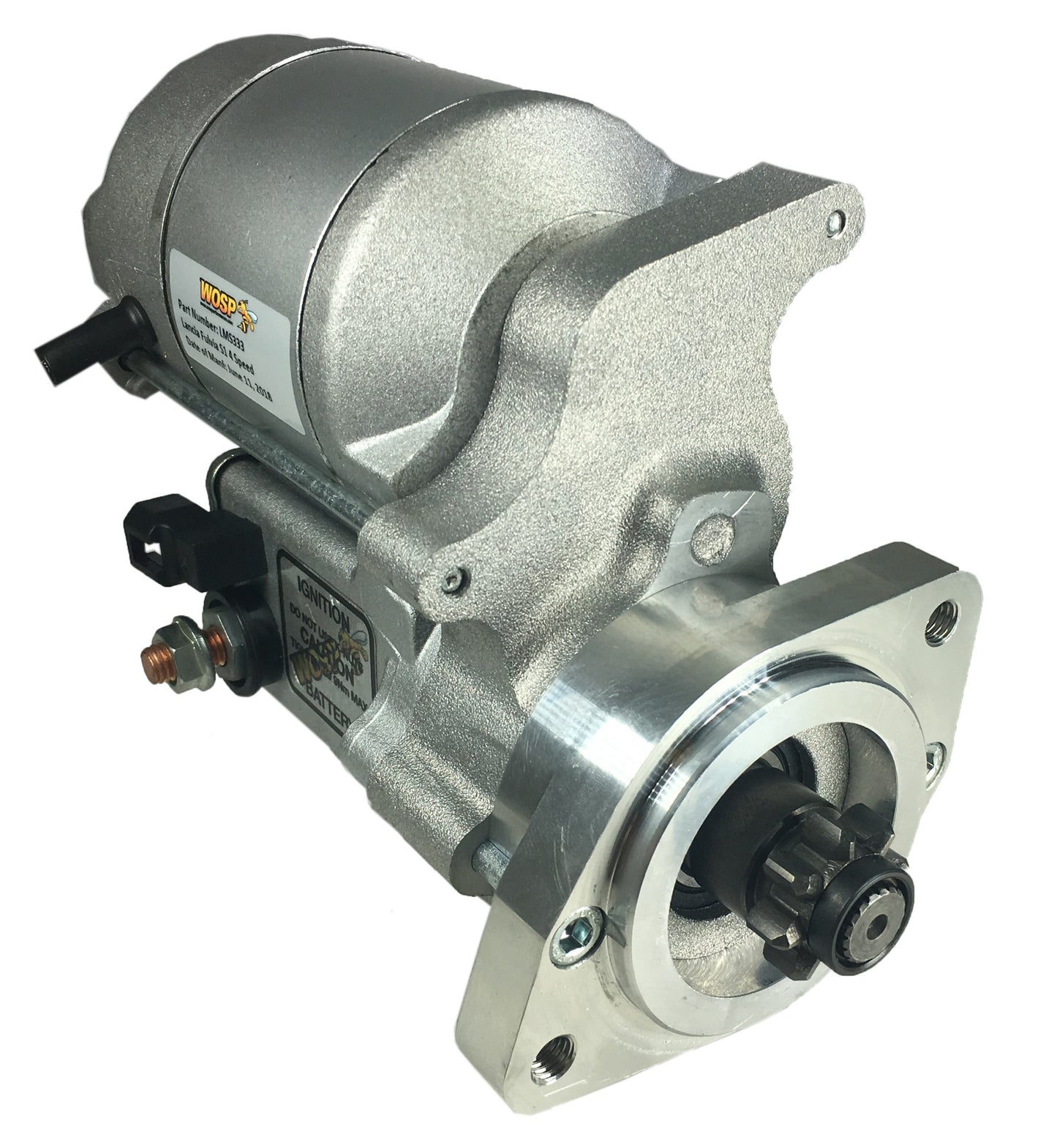 WOSPerformance Lancia Flavia 'early' & Fulvia S1 (4 speed) high torque starter motor (6 Volt)