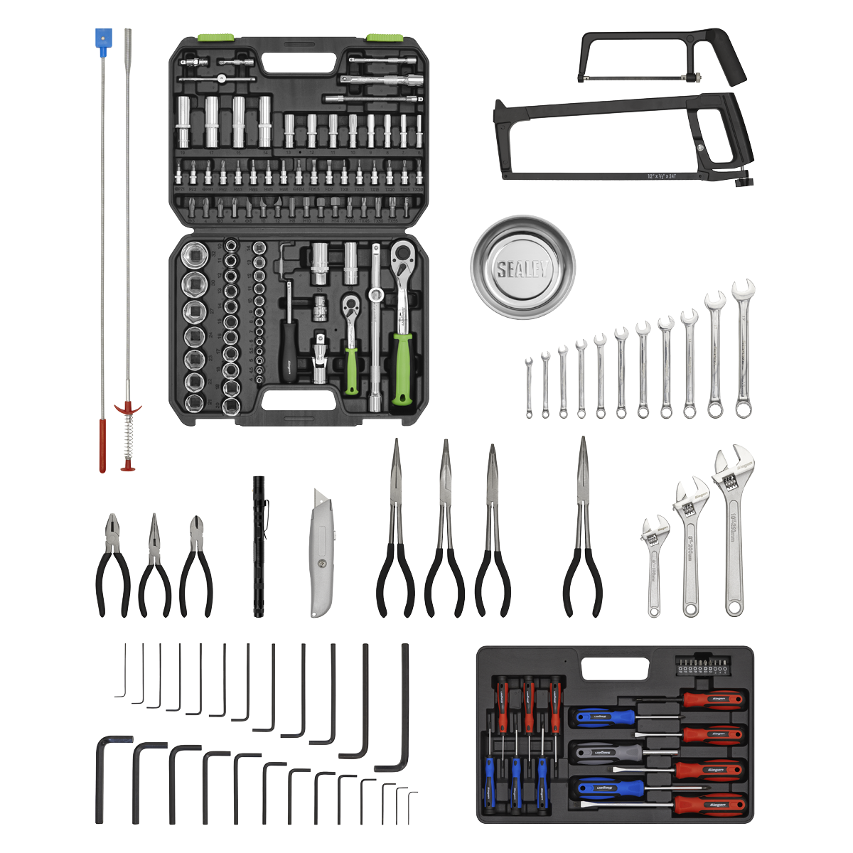 American Pro AP22BKCOMBO American PRO® Topchest & Rollcab Combination 6 Drawer with 170pc Tool Kit - Black