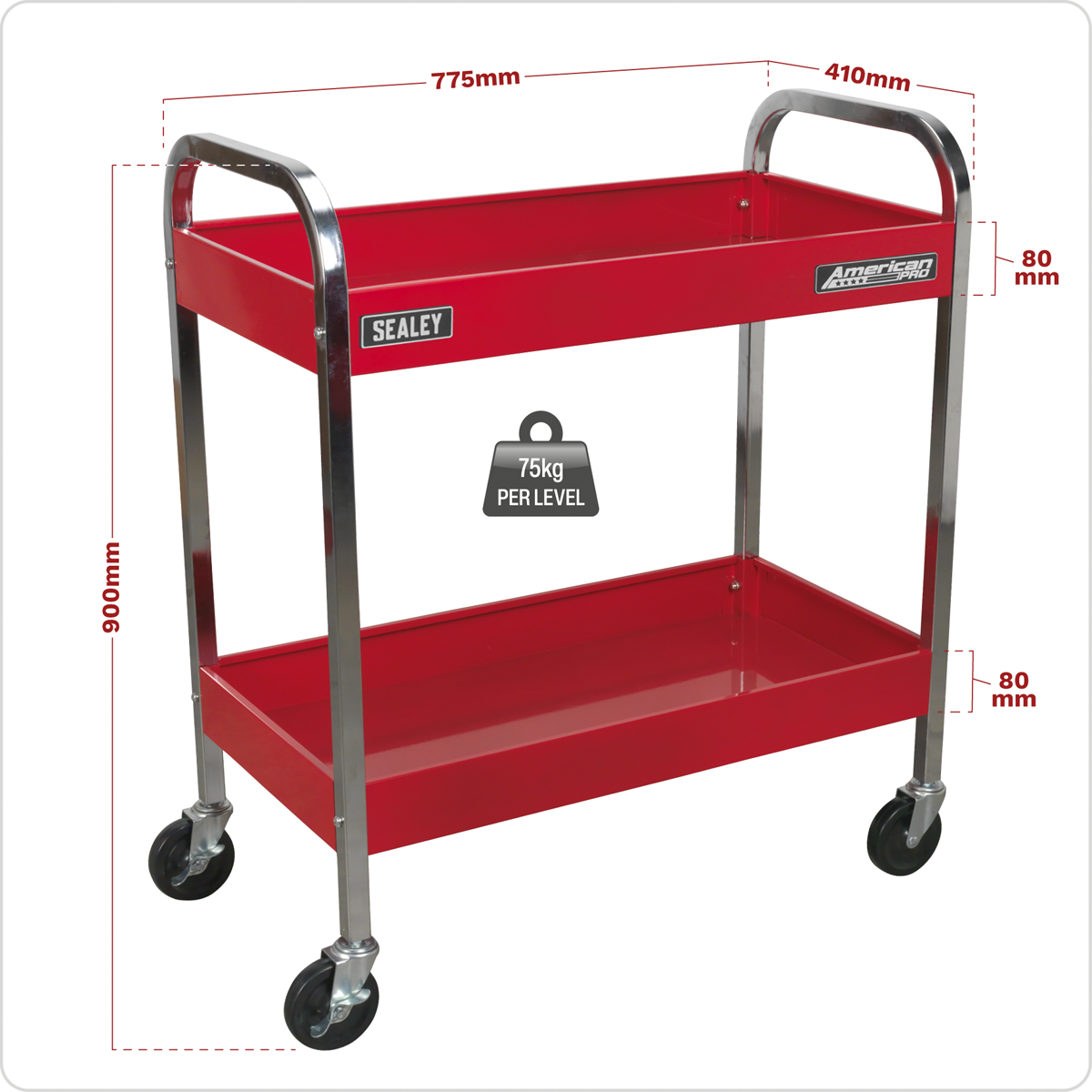 American Pro CX102 American PRO® Heavy-Duty Trolley 2-Level