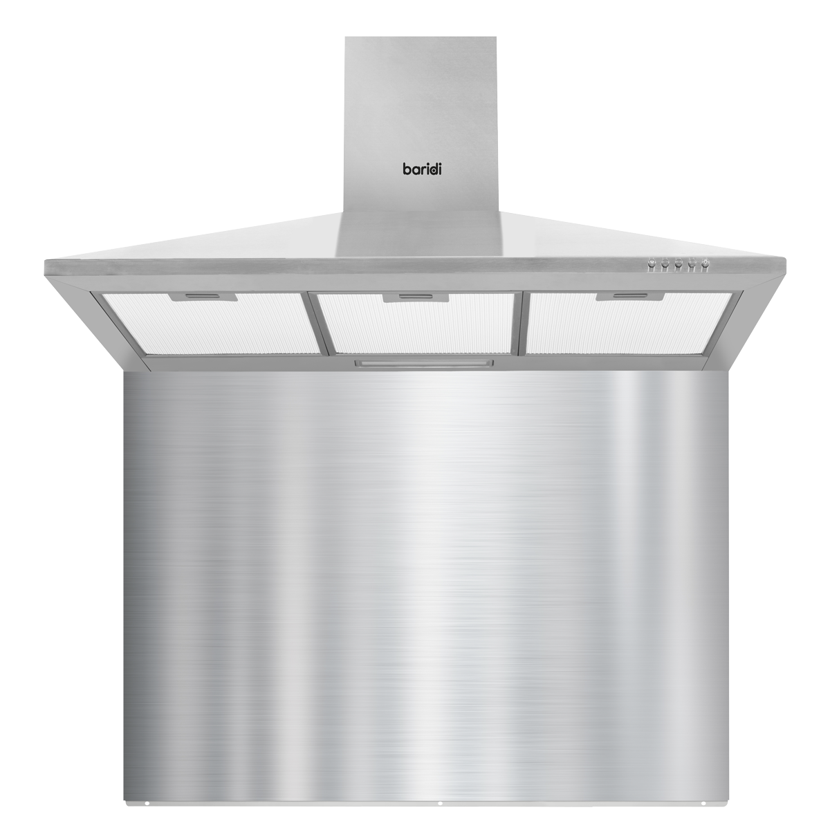 Baridi DH211 Baridi Cooker Hood with Carbon Filters & Splashback 90cm - Stainless Steel
