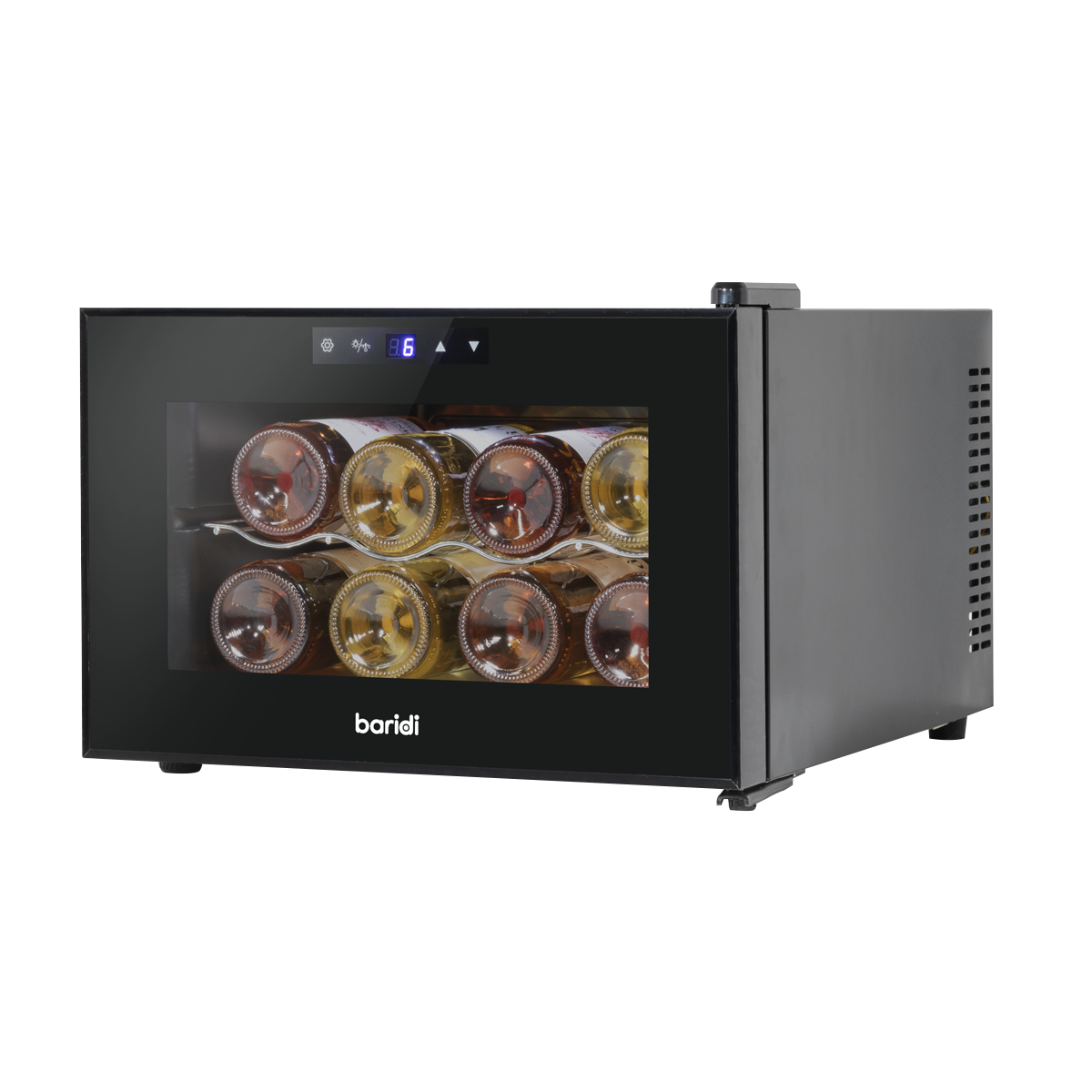 Baridi DH218 Baridi 8 Bottle Thermoelectric Tabletop Wine Cooler with Touch Control - Black