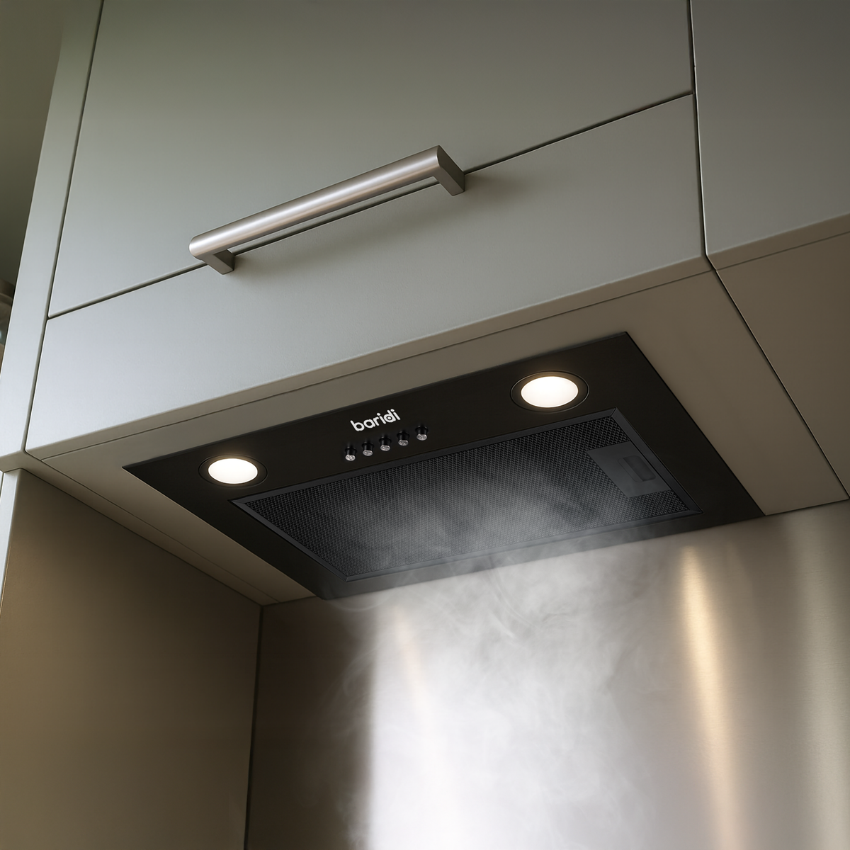 Baridi DH285 Baridi Cooker Hood with 5 Layer Filter 52cm - Black