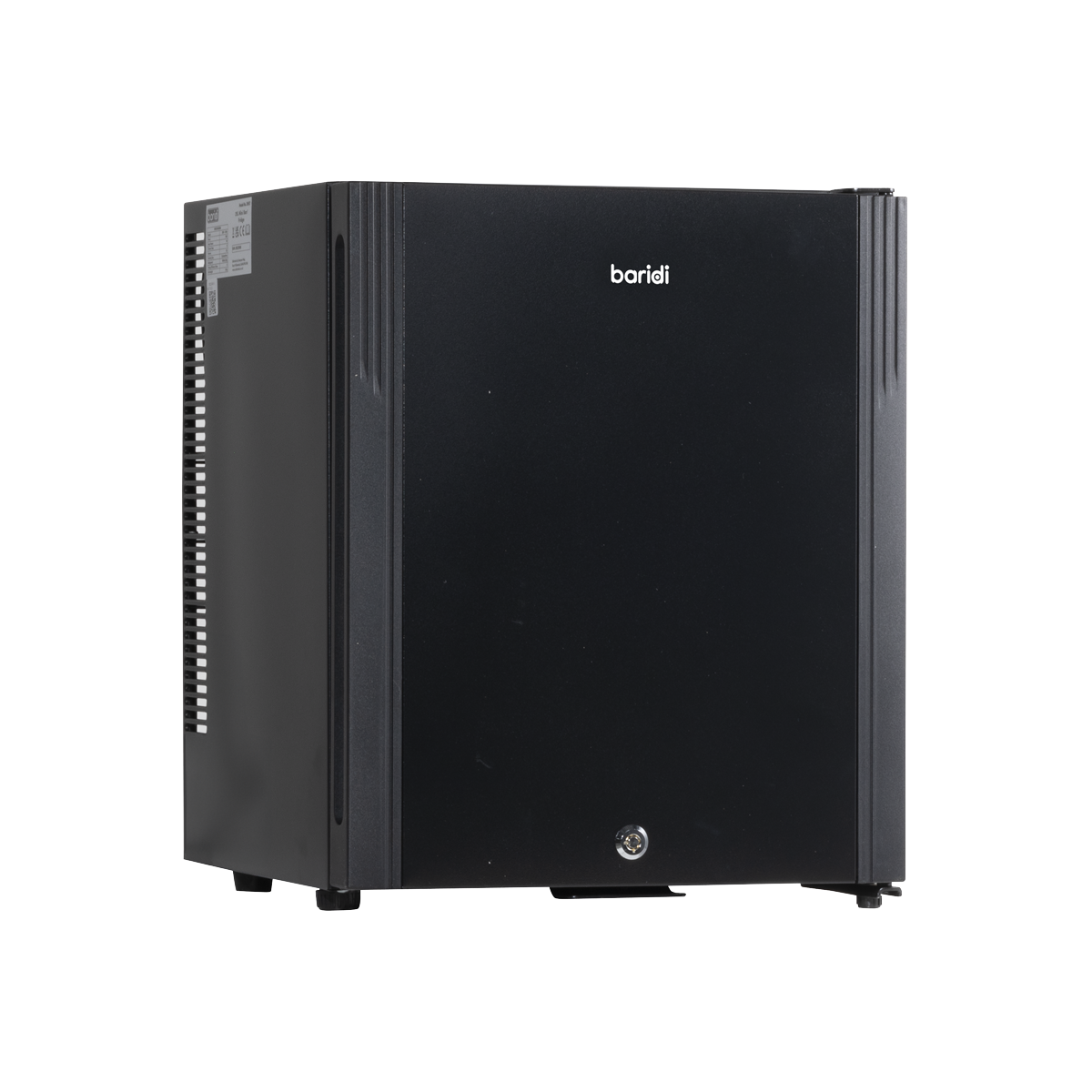 Baridi DH57 Baridi Mini Drinks & Wine Fridge with Wire Shelves, LED Light & Security Lock 25L - Black