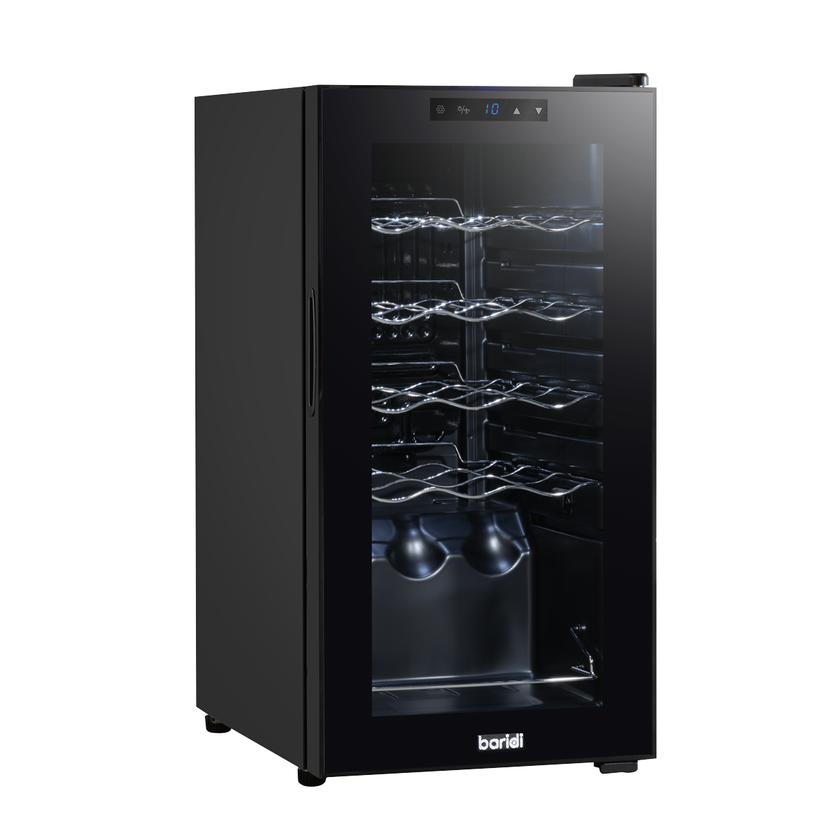 Baridi DH5 Baridi 15 Bottle Wine Fridge with Digital Touch Screen Controls & LED Light - Black