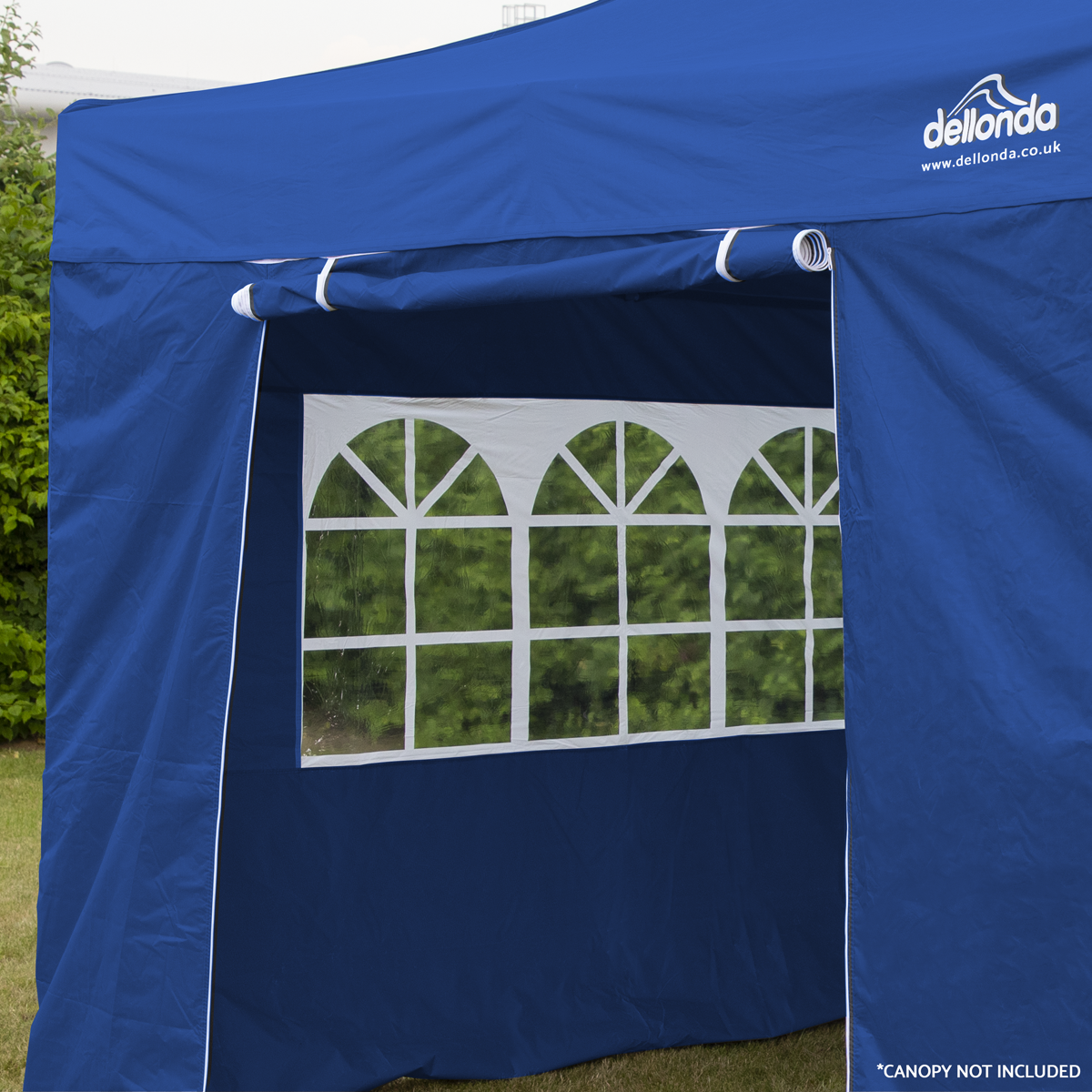 Dellonda DG147 Dellonda Premium Gazebo/Marquee Side Walls/Doors/Windows, Fits 3 x 3m Models - Blue