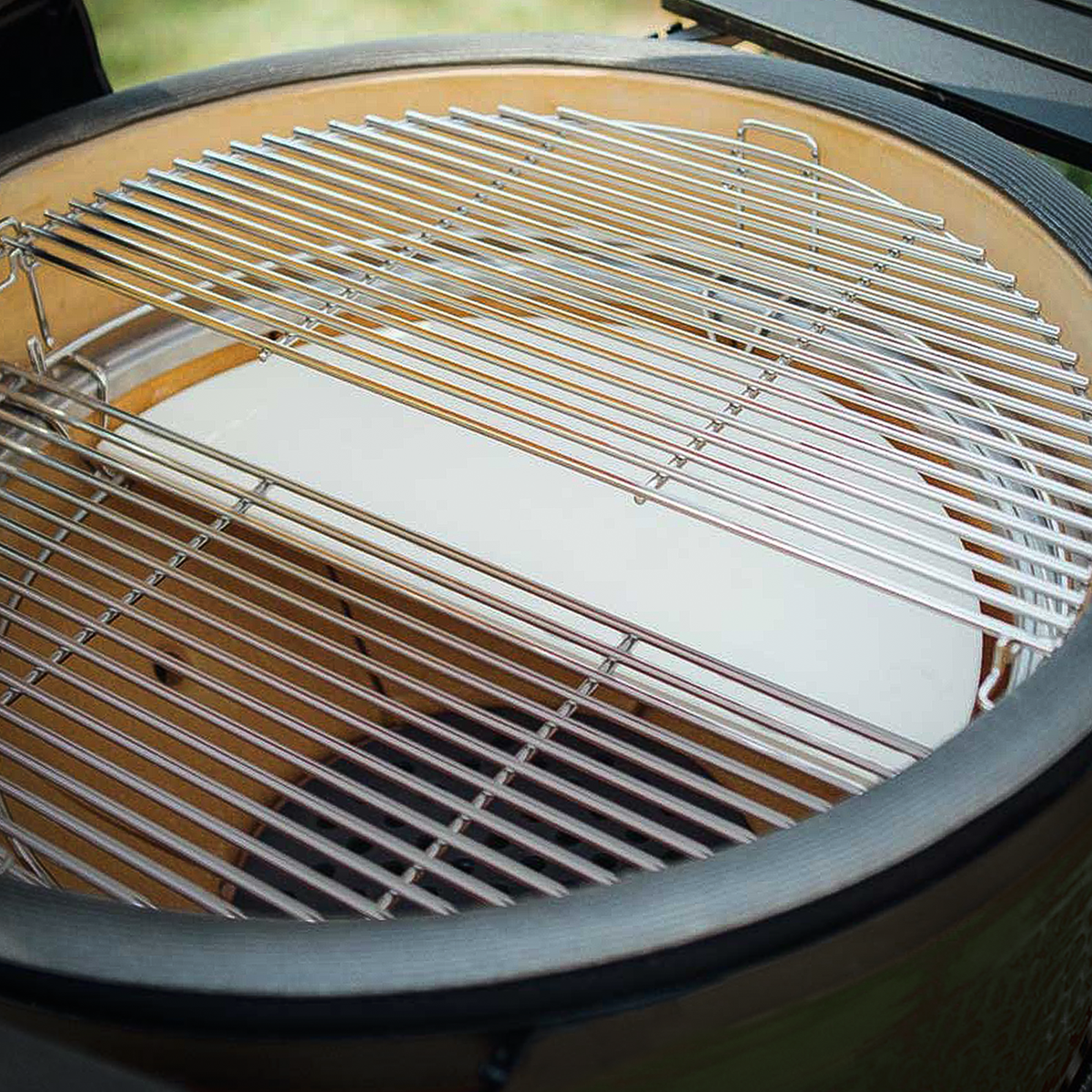 Dellonda DG185 Dellonda Half-Moon Ceramic Heat Deflector Plates for Kamado BBQs 15"(38cm) 2pc