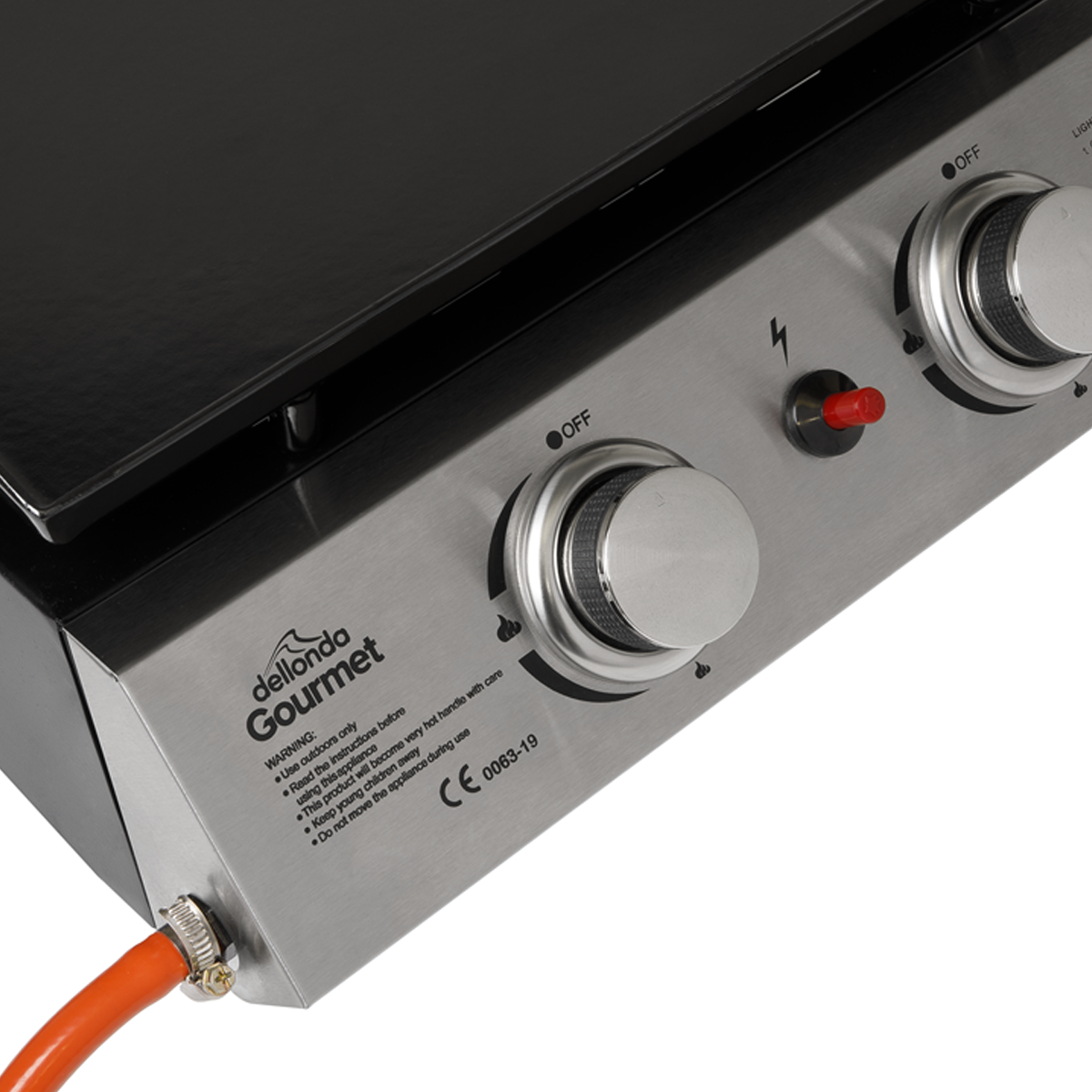 Dellonda DG21 Dellonda 2 Burner Portable Gas Plancha