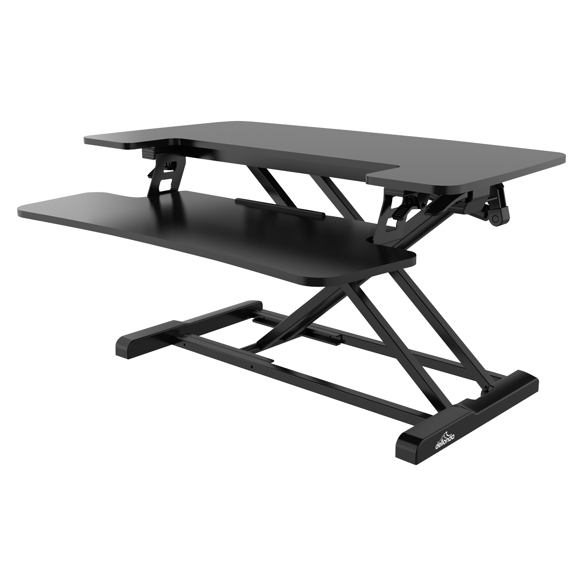 Dellonda DH14 Dellonda 71cm Adjustable-Height Standing Desk Riser 15kg Capacity