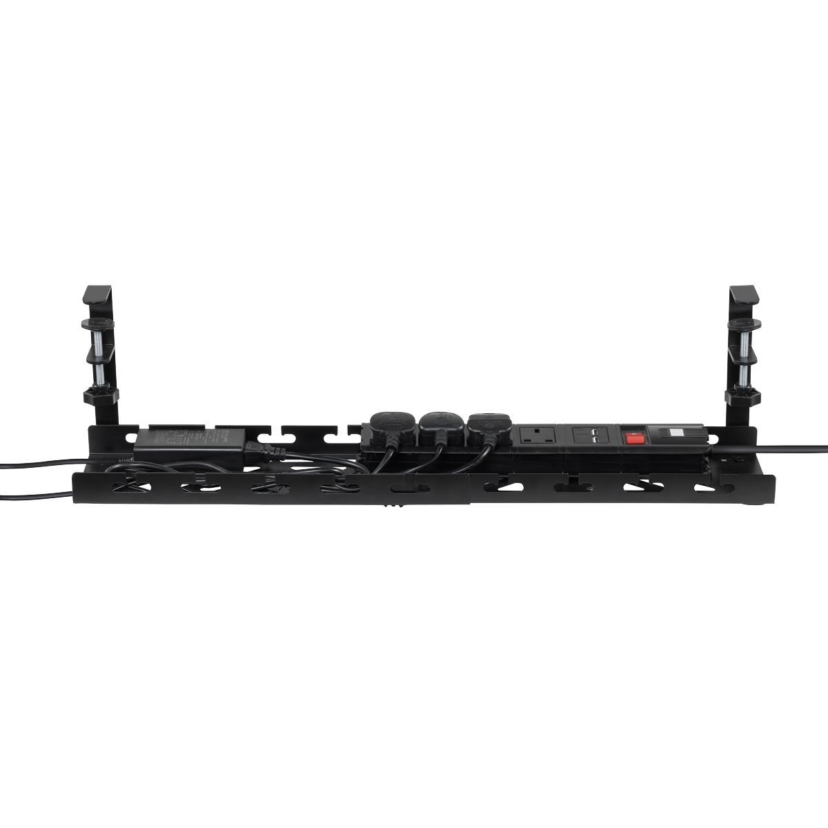 Dellonda DH276 Dellonda Extendable Cable Management Tray 435/730 x 130 x 190 - Black