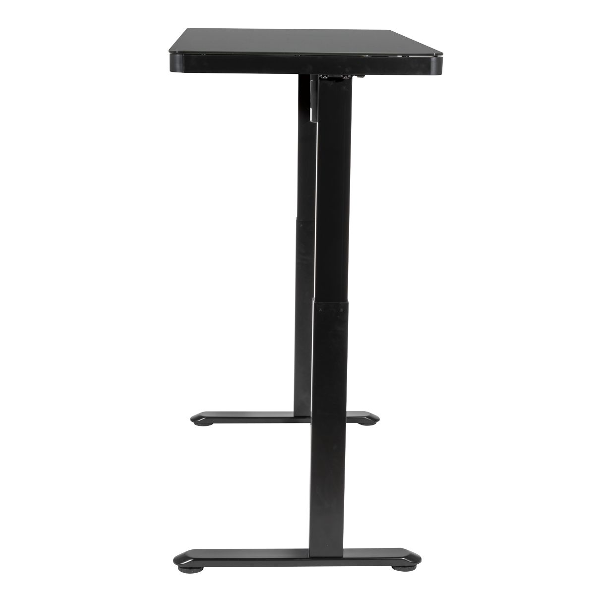 Dellonda DH53 Dellonda Single Motor Ultra-Quiet Electric Desk with Control Panel, USB Port & Drawer - Black Desktop