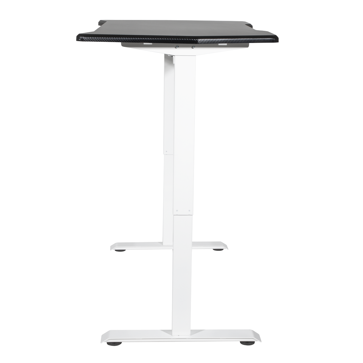 Dellonda DH70 Dellonda Single Motor Ultra-Quiet Adjustable-Height Electric Sit/Stand Desk - Carbon Fibre Effect Desktop