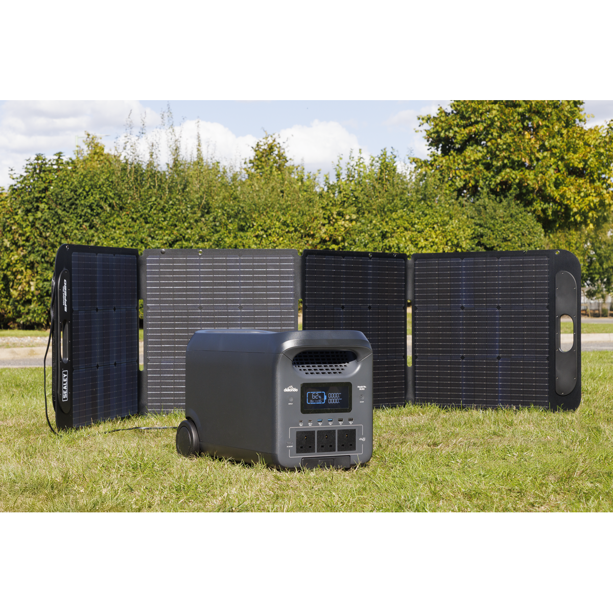Dellonda DL181 Dellonda Portable Power Station 3000W & ETFE Foldable Solar Panel 220W