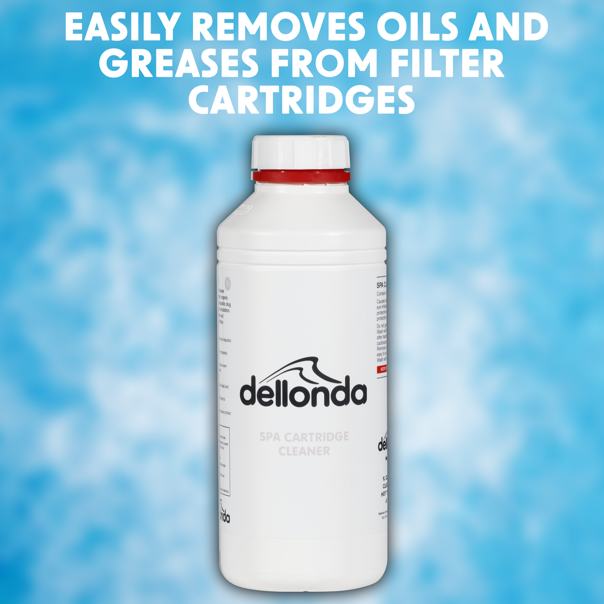 Dellonda DL56 Dellonda Universal Filter Cartridge Cleaner for Hot Tubs/Spas & Swimming Pools 1L