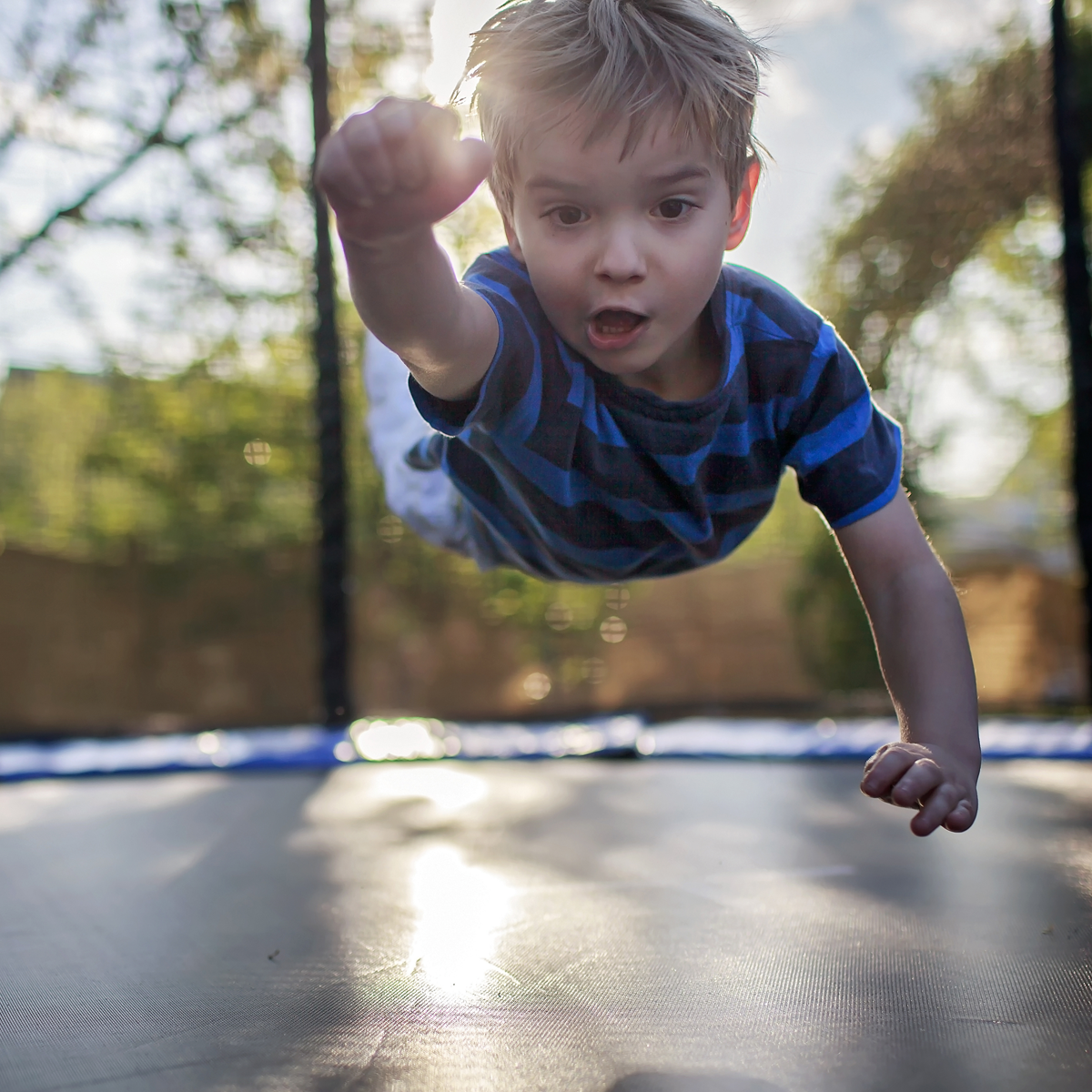 Dellonda DL67 Dellonda Heavy-Duty Outdoor Trampoline with Safety Enclosure Net 8ft