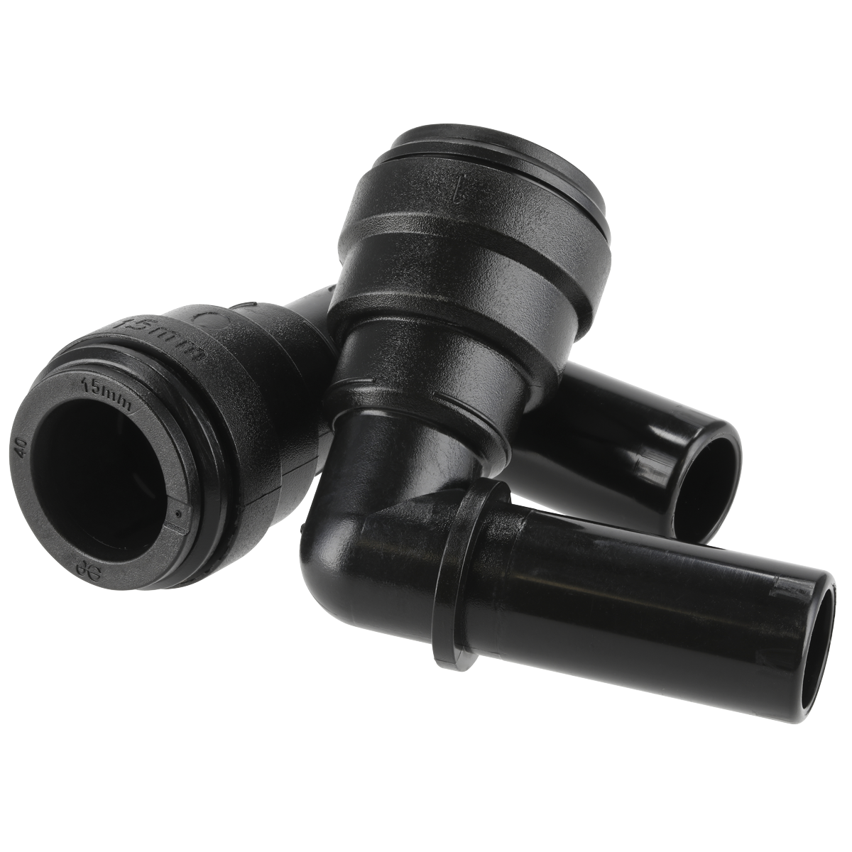 John Guest CAS15SE John Guest® Stem Elbow 15mm - Pack of 2