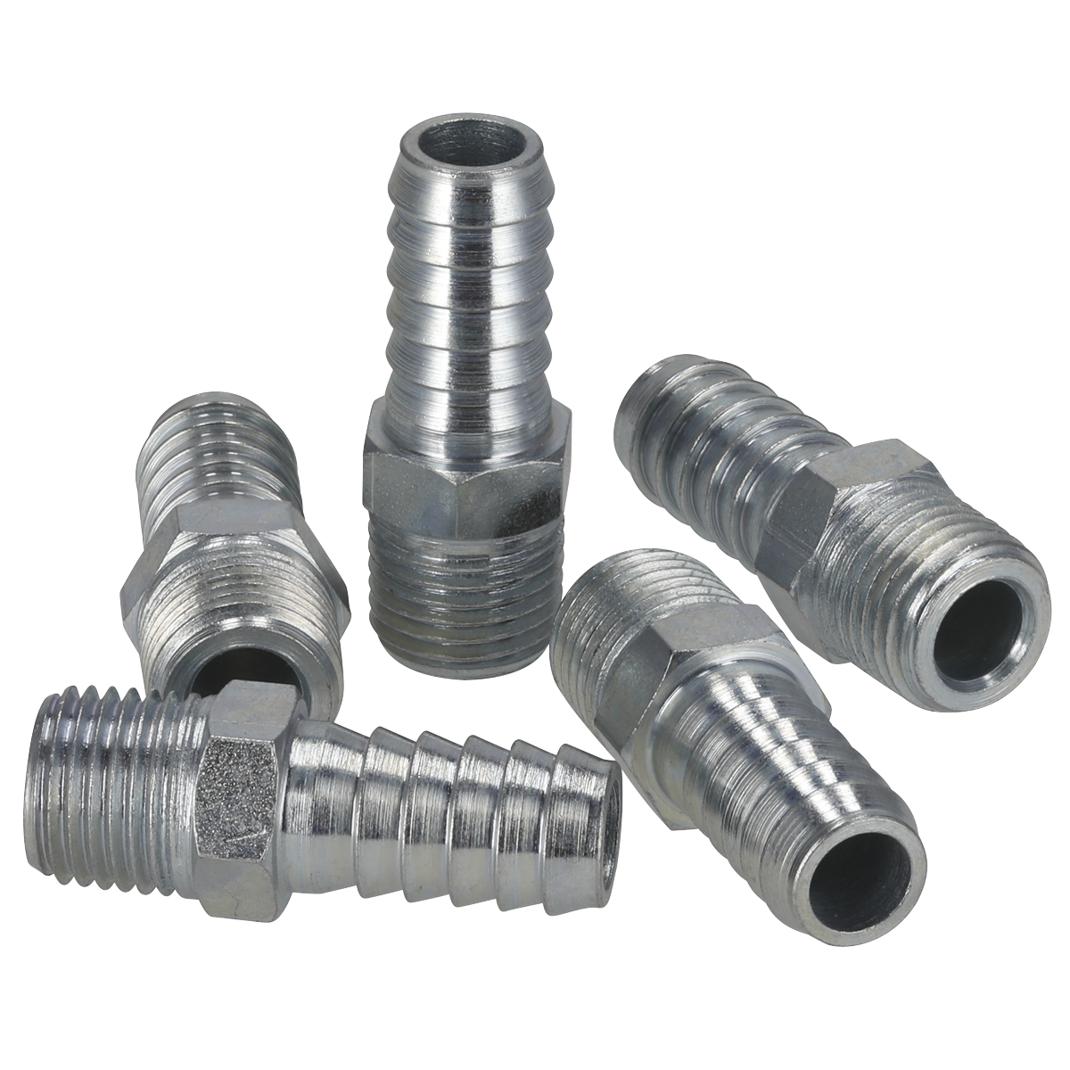 PCL AC09 PCL Screwed Tailpiece Male 1/4"BSPT - 3/8" Hose - Pack of 5