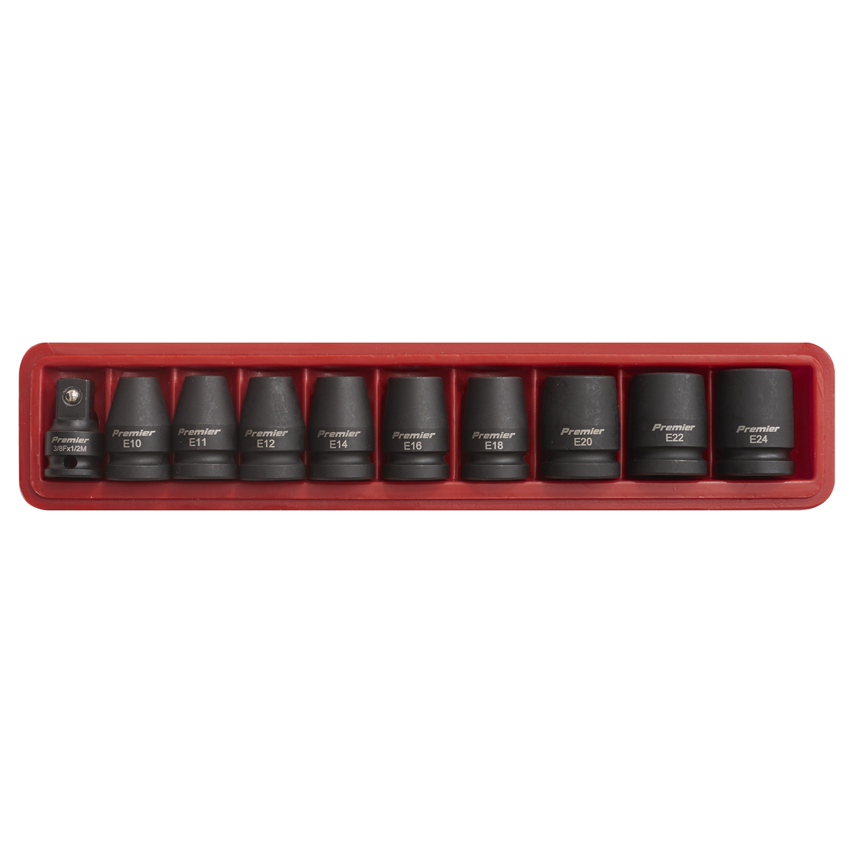 Premier AK2301 Premier TRX-Star* Female Impact Socket Set 1/2"Sq Drive 10pc