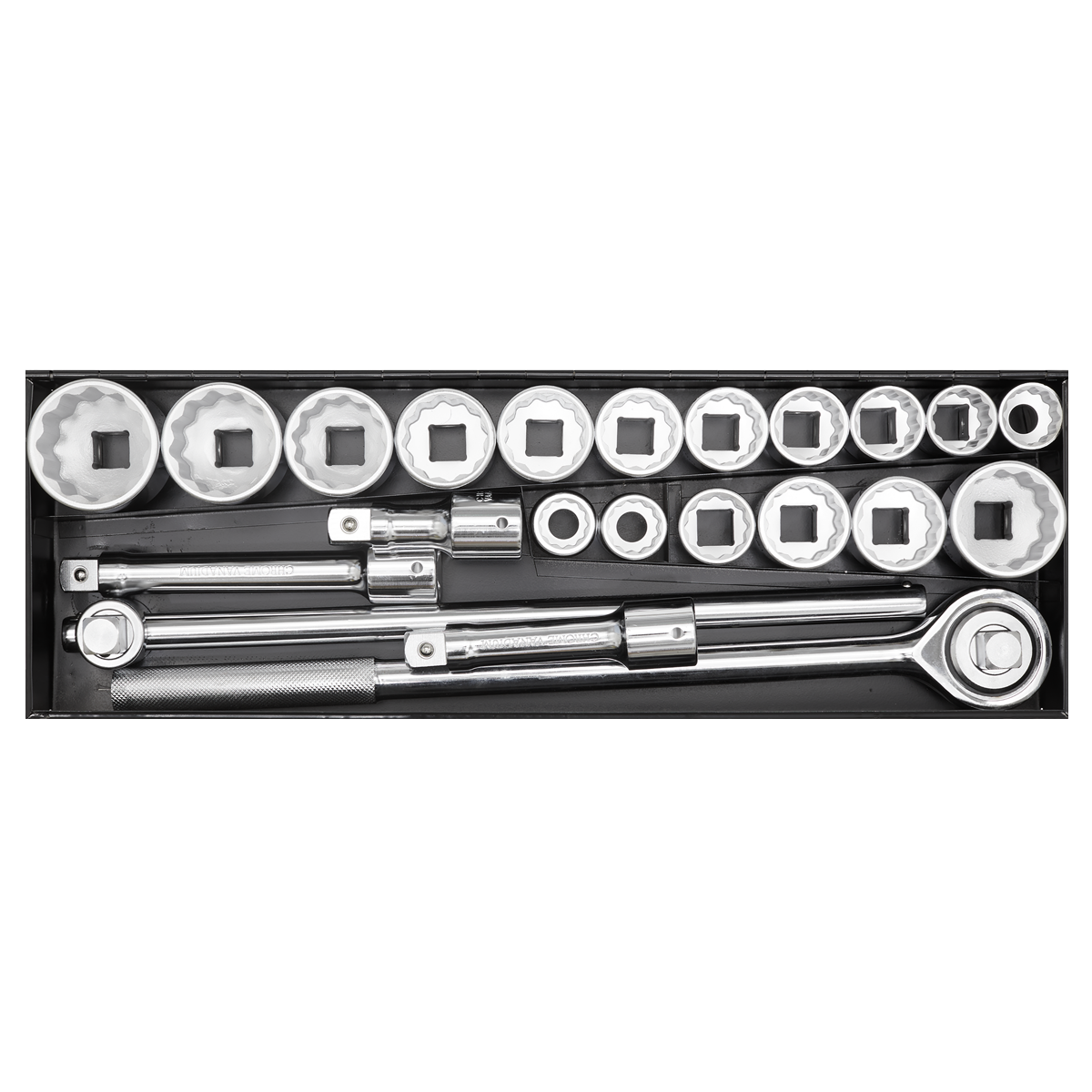 Premier AK259/CRV Premier Socket Set 3/4"Sq Drive 12-point 22pc