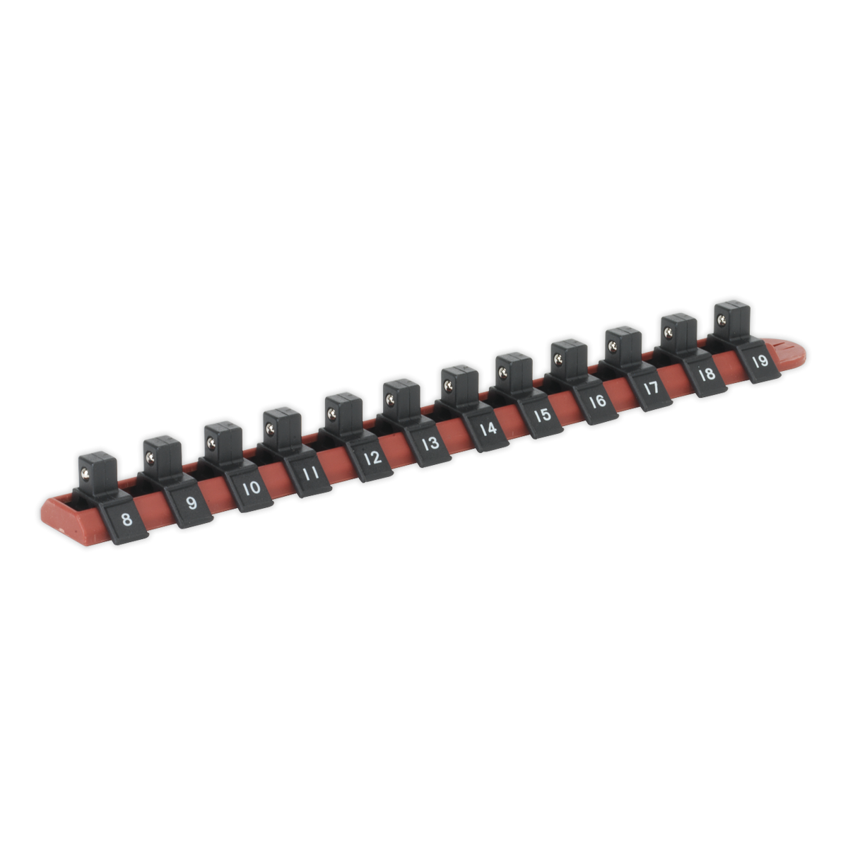 Premier AK3812 Premier Socket Retaining Rail with 12 Clips 3/8"Sq Drive