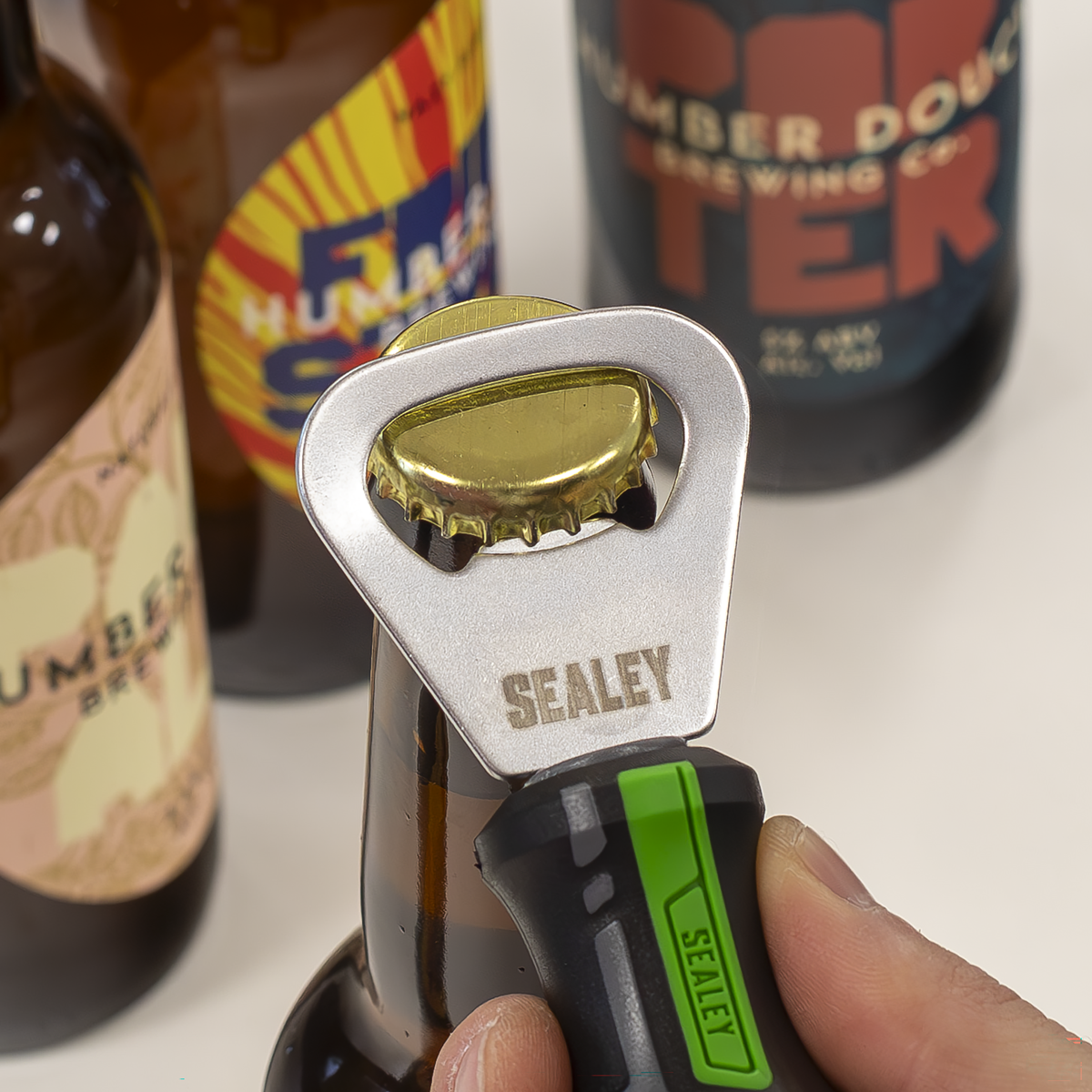 Premier AK4368HV Premier GripMAX® Bottle Opener - Hi-Vis Green