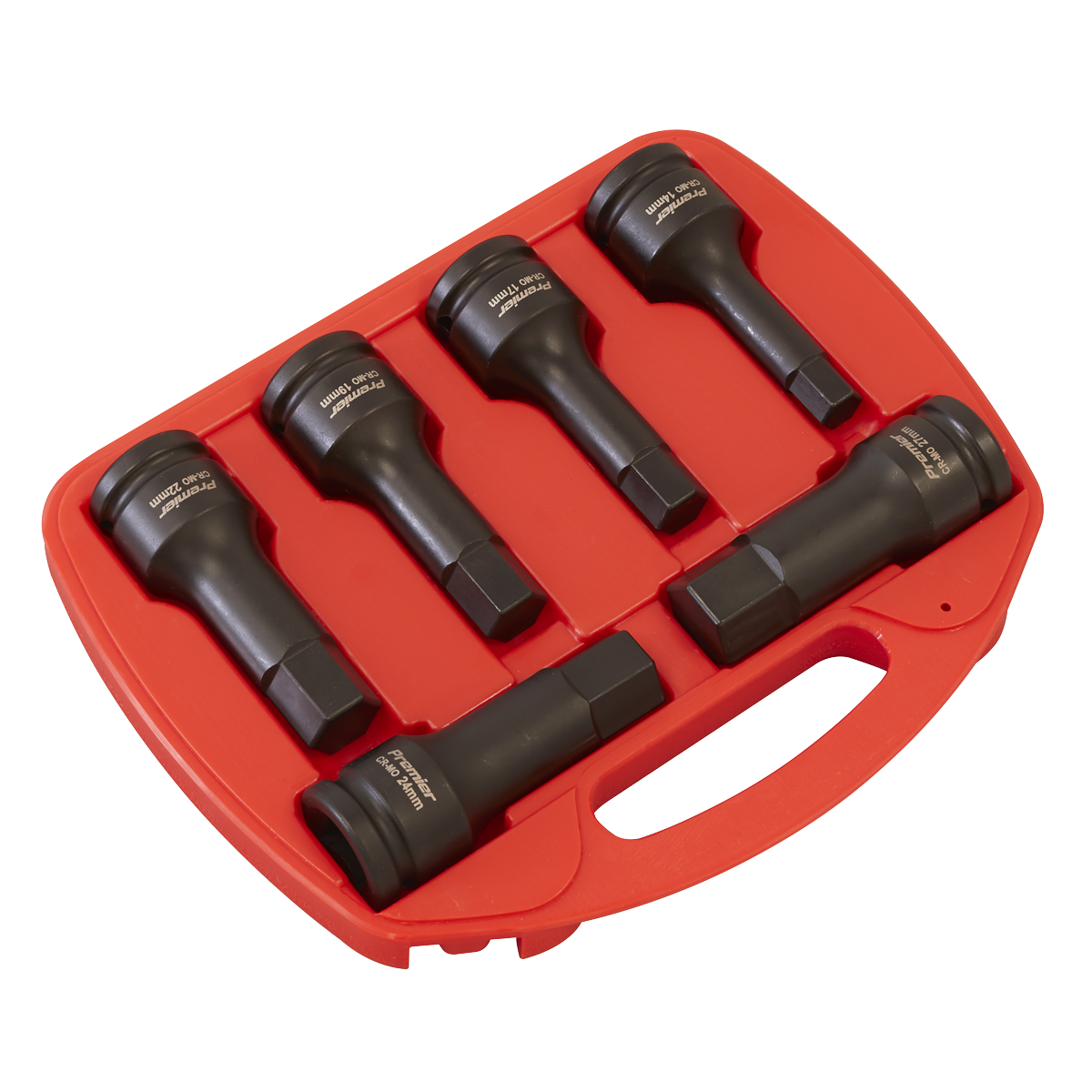 Premier AK5586 Premier Hex Impact Socket Bit Set 3/4"Sq Drive 6pc