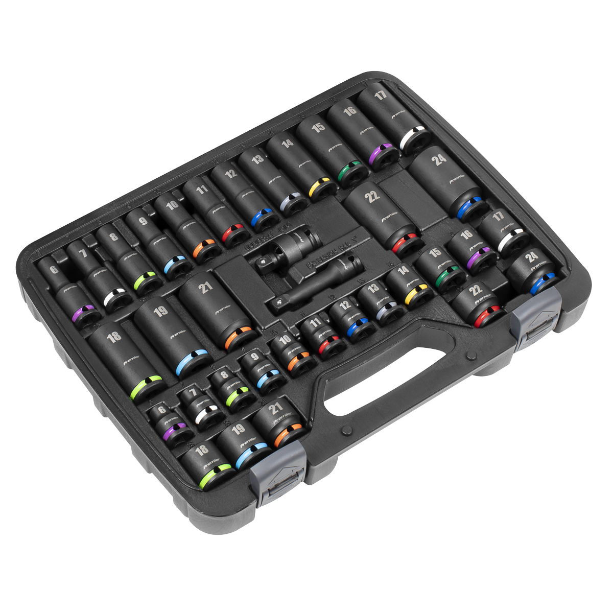 Premier AK5633M Premier Impact Socket Set 3/8"Sq Drive 36pc