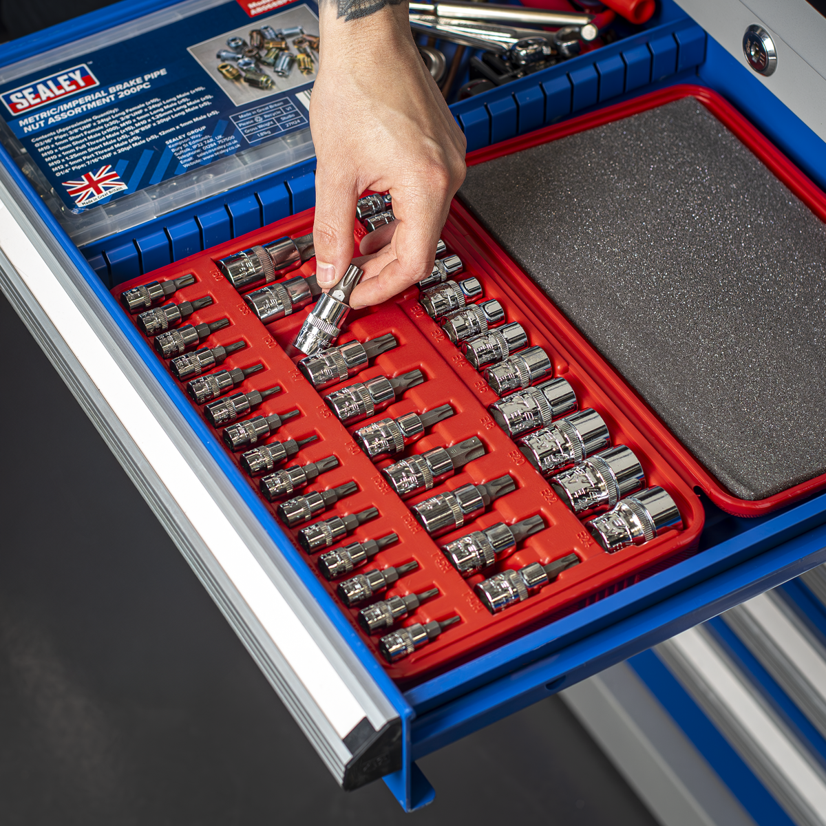 Premier AK6197 Premier TRX-Star* Socket & Security Socket Bit Set 1/4", 3/8" & 1/2"Sq Drive 38pc