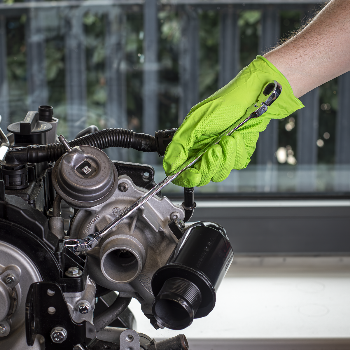 Premier AK63832 Premier Extra-Long Flexi-Head Double End Ratchet Ring Spanner Set 6pc