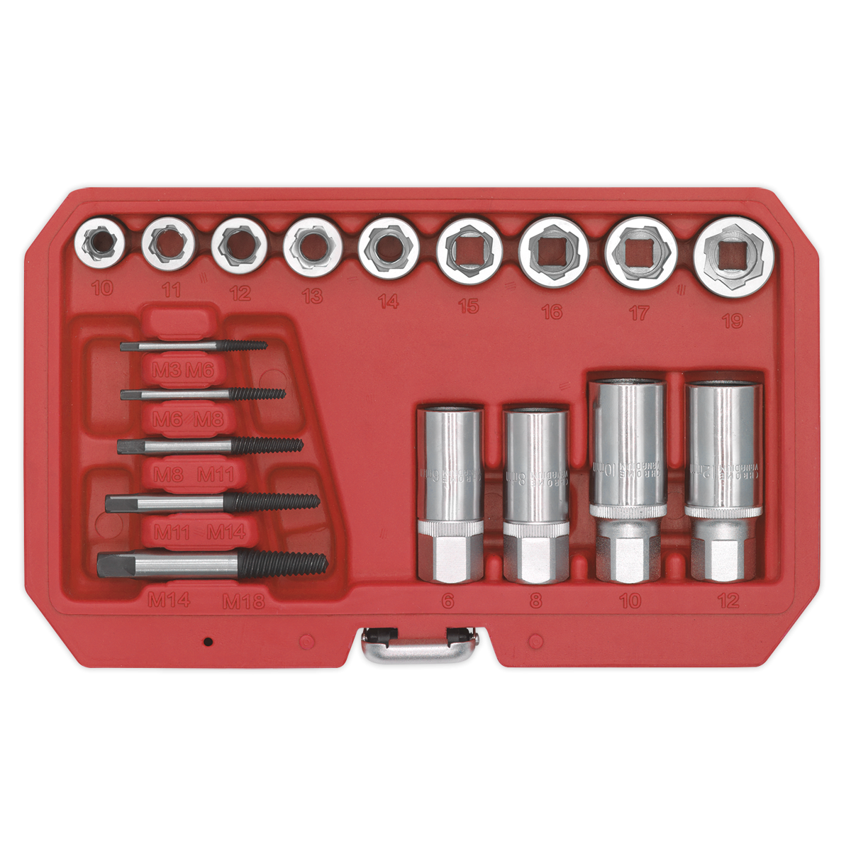 Premier AK751 Premier Bolt, Stud & Screw Extractor Set 18pc