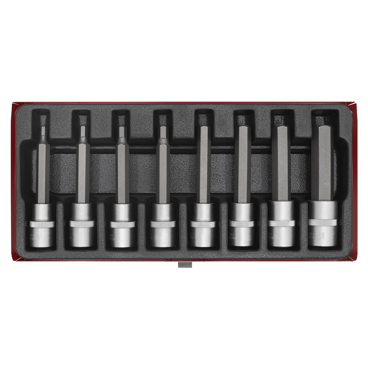 Premier AK9310 Premier Hex Socket Bit Set 1/2"Sq Drive 8pc