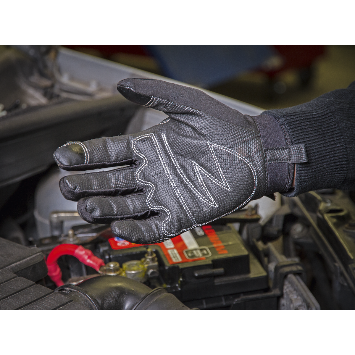 Premier MG798L Premier Light Palm Tactouch Mechanic's Gloves (9) - Large