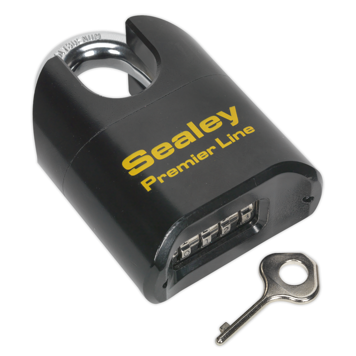 Premier PL603S Premier™ Steel Body Combination Padlock Shrouded Shackle 62mm