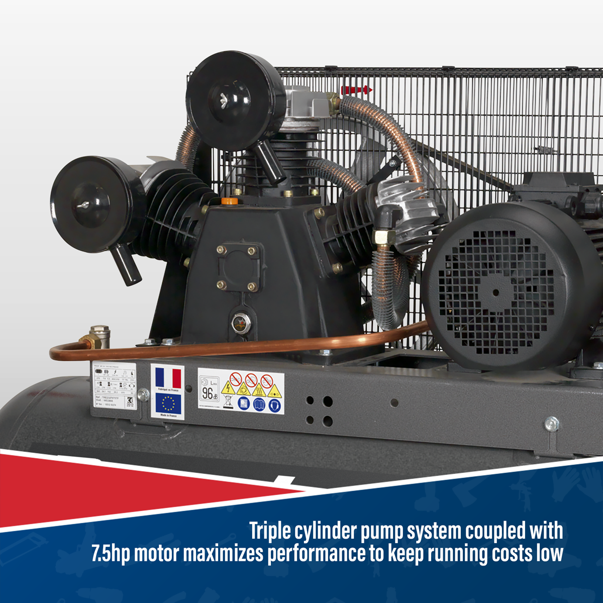 Premier SAC32775B Premier 270L Belt Drive Air Compressor 7.5hp