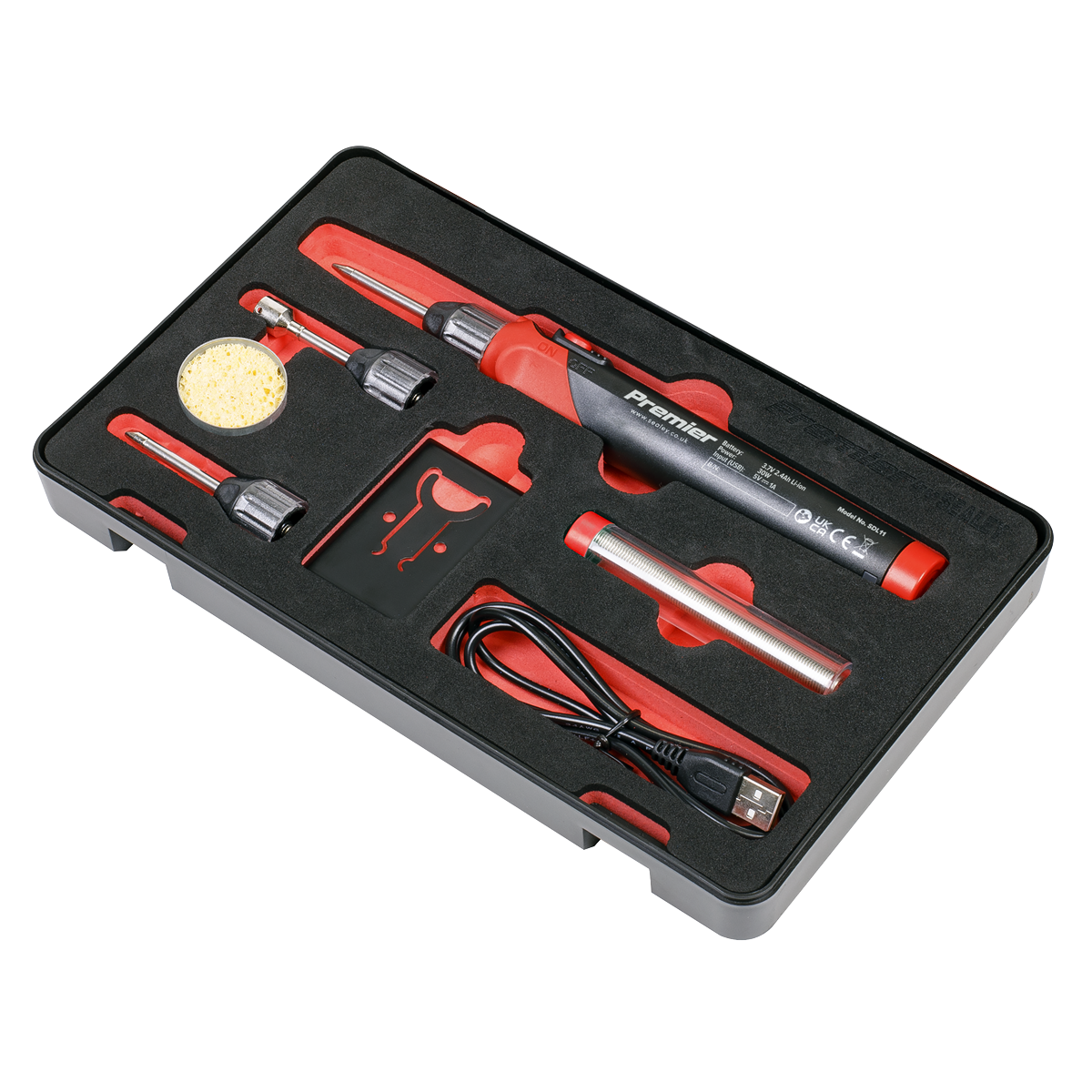Premier SDL11 Premier Rechargeable Soldering Iron Kit 30W
