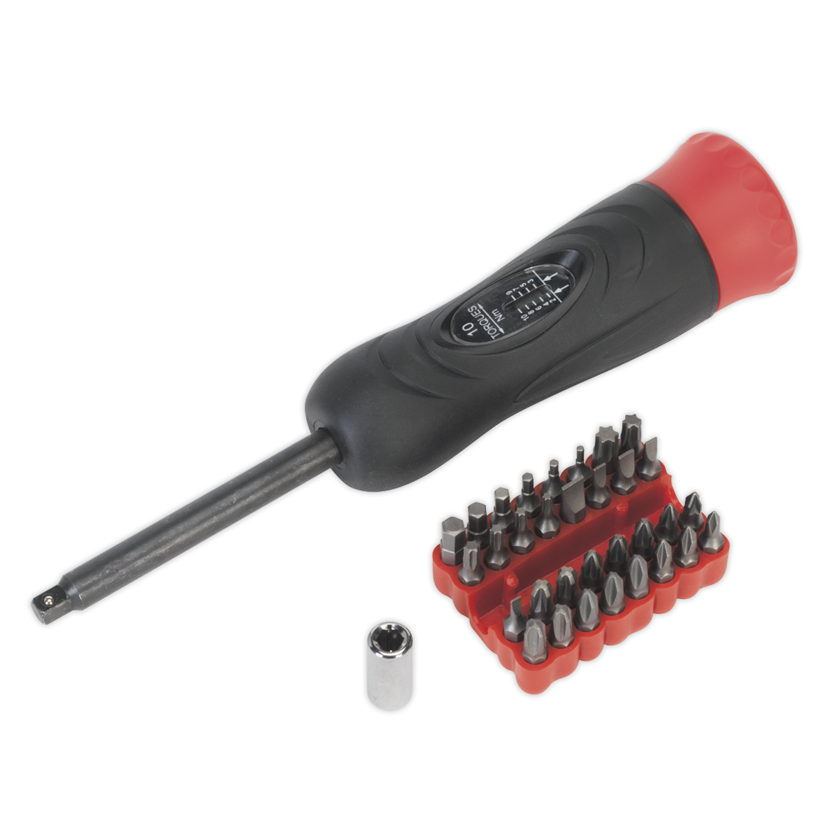 Premier STS100 Premier Digital Torque Screwdriver Set 1/4"Sq Drive 2-10Nm 34pc