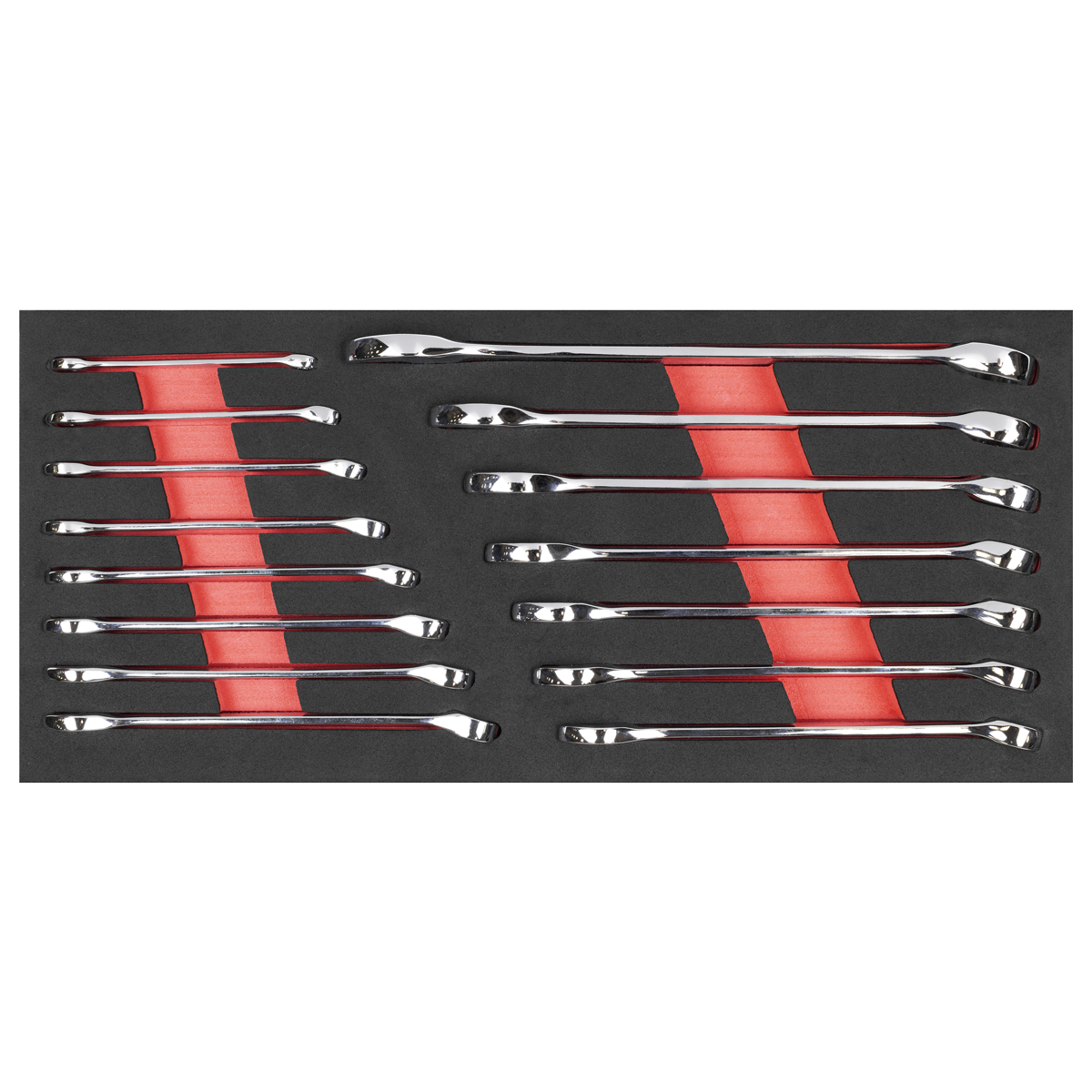 Premier TBT48 Premier Combination Spanner Set with Tool Tray 15pc
