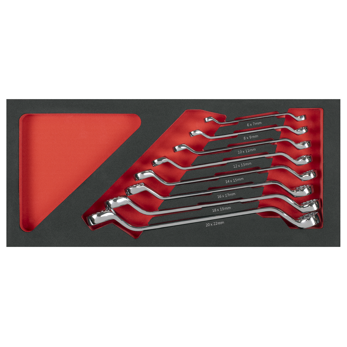 Premier TBT51 Premier Deep Offset Spanner Set with Tool Tray 8pc
