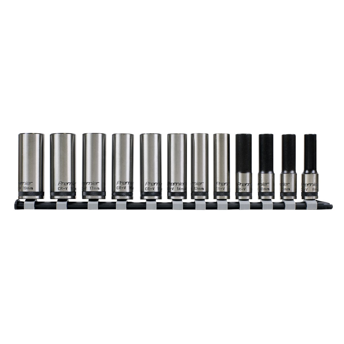 Premier Black AK2744B Premier Black Deep Lock-On™ Socket Set 3/8"Sq Drive 12pc