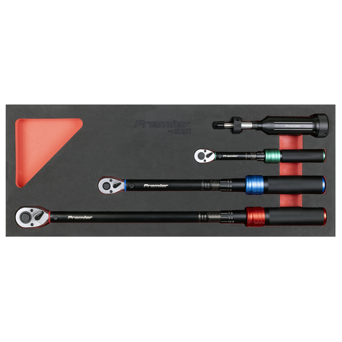 Premier Black STW909SETB Premier Black Torque Wrench Micrometer & Torque Screwdriver Set 4pc