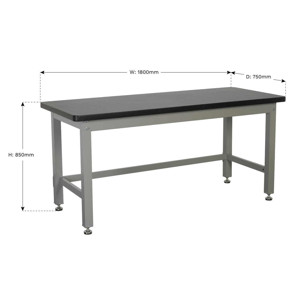 Premier Industrial API1800 Premier Industrial™ Steel Workbench 1.8m