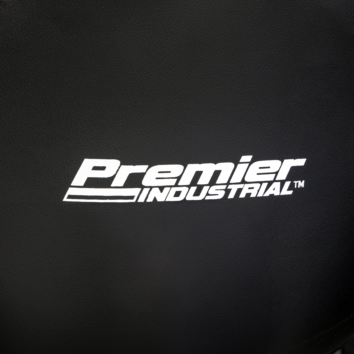 Premier Industrial SCR01B Premier Industrial Pneumatic Workshop Stool with Adjustable Height Swivel Seat & Back Rest