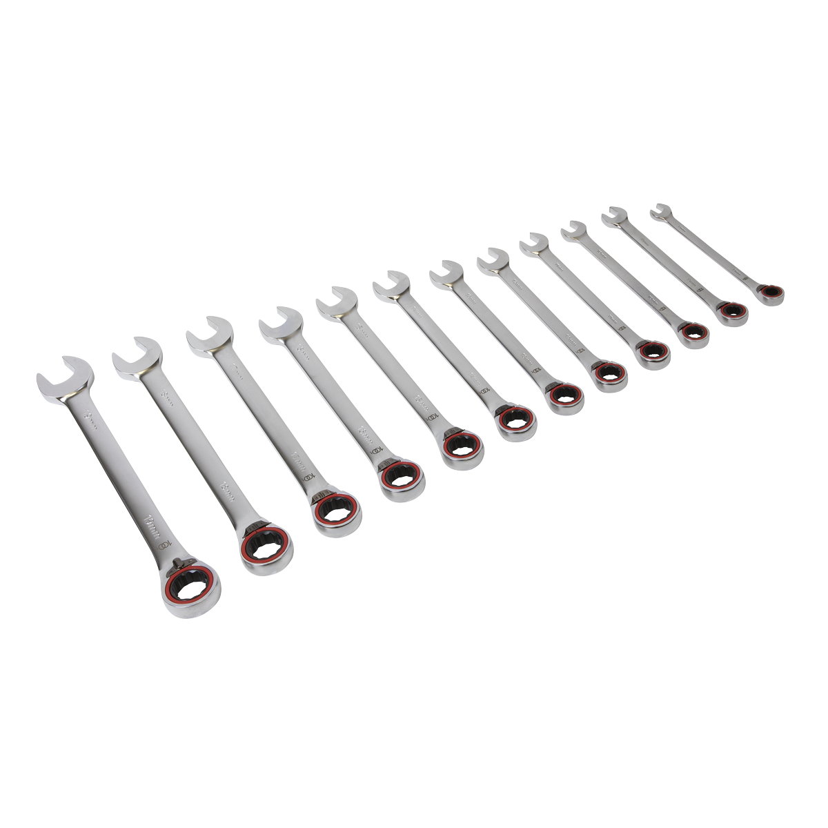 Premier Platinum AK63944 Premier Platinum Reversible Ratchet Combination Spanner Set 12pc