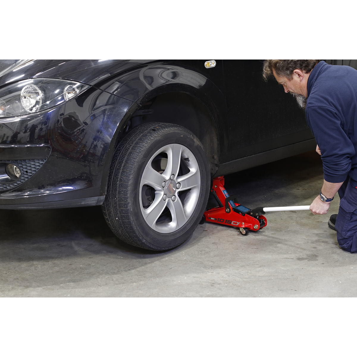 Sealey 1015CX Short Chassis Trolley Jack 1.5 Tonne