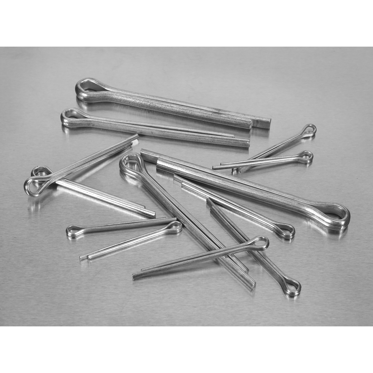 Sealey AB003SP Metric/Imperial Split Pin Assortment 230pc - Large Sizes