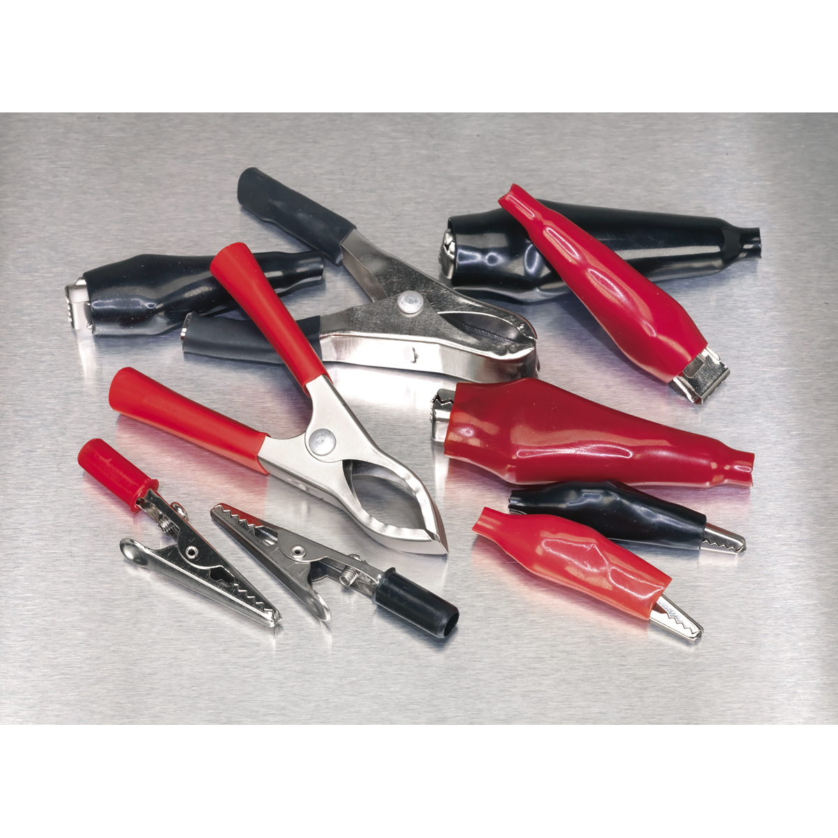 Sealey AB023CA Crocodile Clip Assortment 60pc - Black & Red